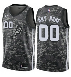 Men Women Youth Toddler All Size Nike San Antonio Spurs Customized Authentic Camo NBA City Edition Jersey
