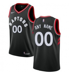 Men Women Youth Toddler All Size Nike Toronto Raptors Customized Swingman Black Alternate NBA Statement Edition Jersey
