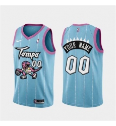 Men Women Youth Toddler Toronto Raptors Blue Pink Custom Nike NBA Stitched Jersey