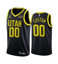 Men Women youth Utah Jazz Active Player Custom 2022 23 Black Statement Edition Stitched Basketball Jersey