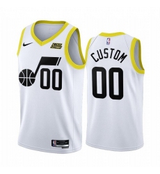 Men Women youth Utah Jazz Active Player Custom 2022 23 White Association Edition Stitched Basketball Jersey