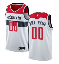 Men Women Youth Toddler Nike Washington Wizards Customized Swingman White Home NBA Association Edition Jersey