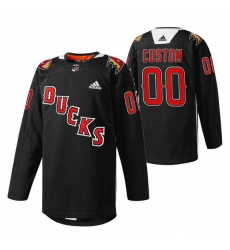 Men Anaheim Ducks Customized 2022 Black Angels Night Stitched jersey