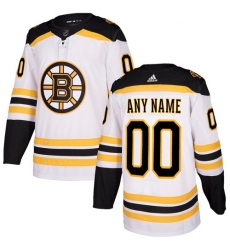 Men Women Youth Toddler White Jersey - Customized Adidas Boston Bruins Away