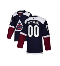 Men Women Youth Toddler Youth Blue Jersey - Customized Adidas Colorado Avalanche Third