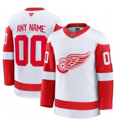 Men Women Youth Detroit Red Wings Fanatics Away Premium Custom Jersey White