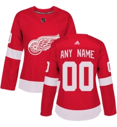 Men Women Youth Toddler Red Jersey - Customized Adidas Detroit Red Wings Home  II