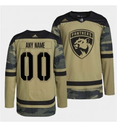 Men Florida Panthers Active Player Custom 2022 Camo Military Appreciation Night Stitched jersey
