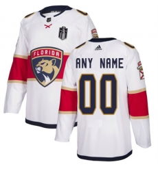 Men Florida Panthers Active Player Custom White 2023 Stanley Cup Final Stitched Jersey