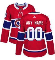 Men Women Youth Toddler Red Jersey - Customized Adidas Montreal Canadiens Home  II