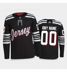 Men New Jersey Devils Active Player Custom 2021 2022 Black Stitched Jersey