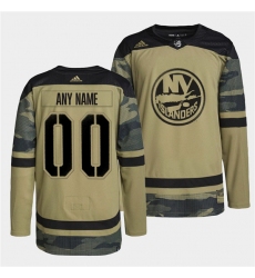 Men New York Islanders Active Player Custom 2022 Camo Military Appreciation Night Stitched jersey
