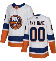 Men Women Youth Toddler White Jersey - Customized Adidas New York Islanders Away