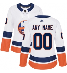 Men Women Youth Toddler White Jersey - Customized Adidas New York Islanders Away  II