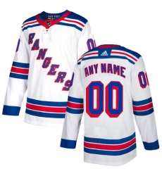 Men Women Youth Toddler White Jersey - Customized Adidas New York Rangers Away