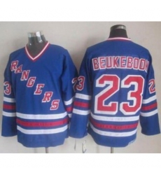 New York Rangers Customized Blue CCM Heroes Of Hockey Alumni Stitched NHL Jersey