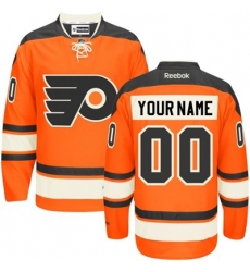 Men Women Youth Toddler Youth Orange Jersey - Customized Reebok Philadelphia Flyers New Third