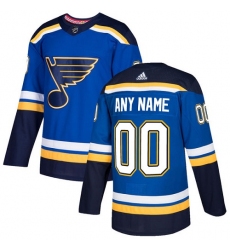 Men Women Youth Toddler Royal Blue Jersey - Customized Adidas St. Louis Blues Home
