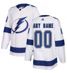 Men Women Youth Toddler White Jersey - Customized Adidas Tampa Bay Lightning Away