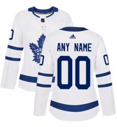 Men Women Youth Toddler White Jersey - Customized Adidas Toronto Maple Leafs Away  II