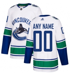 Men Women Youth Toddler Youth White Jersey - Customized Adidas Vancouver Canucks Away