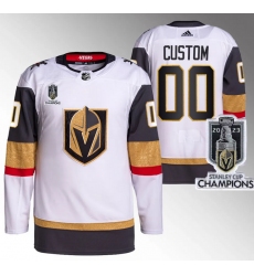 Men Women Youth Vegas Golden Knights Active Player Custom White 2023 Stanley Cup Champions Stitched Jersey
