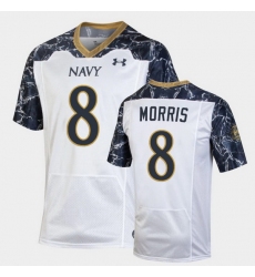 Men Navy Midshipmen Dalen Morris Special Game White Football Jersey