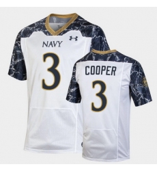 Men Navy Midshipmen Mychal Cooper Special Game White Football Jersey