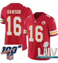 2020 Super Bowl LIV Men Nike Kansas City Chiefs #16 Len Dawson Red Team Color Vapor Untouchable Limited Player NFL Jersey