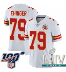 2020 Super Bowl LIV Men Nike Kansas City Chiefs #79 Parker Ehinger White Vapor Untouchable Limited Player NFL Jersey