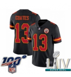 2020 Super Bowl LIV Youth Kansas City Chiefs #13 Sammie Coates Limited Black Rush Vapor Untouchable Football Jersey