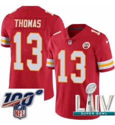 2020 Super Bowl LIV Youth Nike Kansas City Chiefs #13 De'Anthony Thomas Red Team Color Vapor Untouchable Limited Player NFL Jersey
