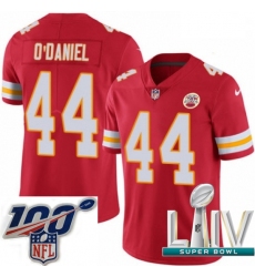 2020 Super Bowl LIV Youth Nike Kansas City Chiefs #44 Dorian O'Daniel Red Team Color Vapor Untouchable Limited Player NFL Jersey