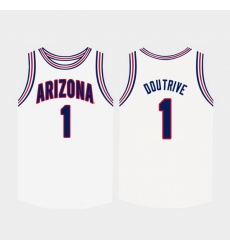 Men Arizona Wildcats Devonaire Doutrive White College Basketball Jersey