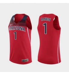 Men Arizona Wildcats Nico Mannion Replica Red College Basketball Jersey