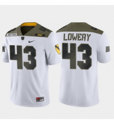 Men Army Black Knights Jeremiah Lowery 43 White 1St Cavalry Division Limited Edition Jersey