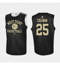 Men Army Black Knights Jordan Coleman Black Practice College Basketball Jersey