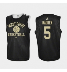 Men Army Black Knights Mark Madden Black Practice College Basketball Jersey