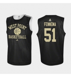 Men Army Black Knights Parker Fennema Black Practice College Basketball Jersey