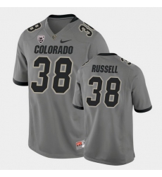 Men Colorado Buffaloes Brady Russell College Football Gray Alternate Game Jersey