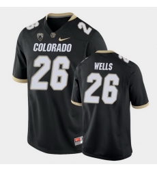 Men Colorado Buffaloes Carson Wells College Football Black Game Jersey