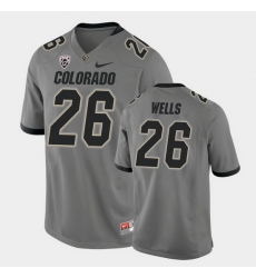 Men Colorado Buffaloes Carson Wells College Football Gray Alternate Game Jersey
