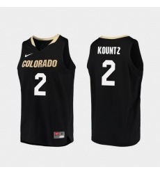 Men Colorado Buffaloes Daylen Kountz Black Replica College Basketball Jersey