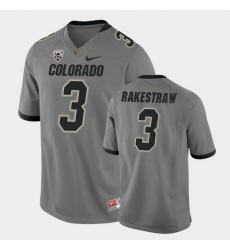 Men Colorado Buffaloes Derrion Rakestraw College Football Gray Alternate Game Jersey