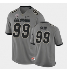 Men Colorado Buffaloes Jalen Sami College Football Gray Alternate Game Jersey