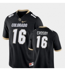 Men Colorado Buffaloes Mason Crosby 16 Black Game College Football Jersey