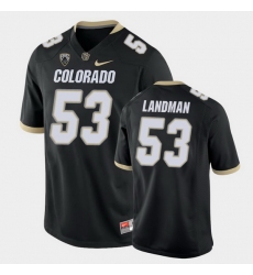 Men Colorado Buffaloes Nate Landman College Football Black Game Jersey
