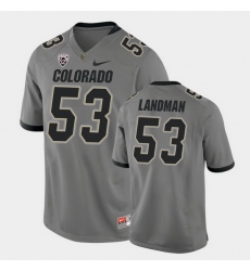 Men Colorado Buffaloes Nate Landman College Football Gray Alternate Game Jersey