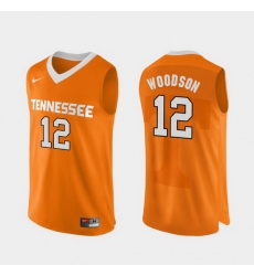 Men Tennessee Volunteers Brad Woodson Orange Authentic Performace College Basketball Jersey