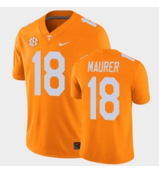 Men Tennessee Volunteers Brian Maurer College Football Orange Alumni Player Game Jersey